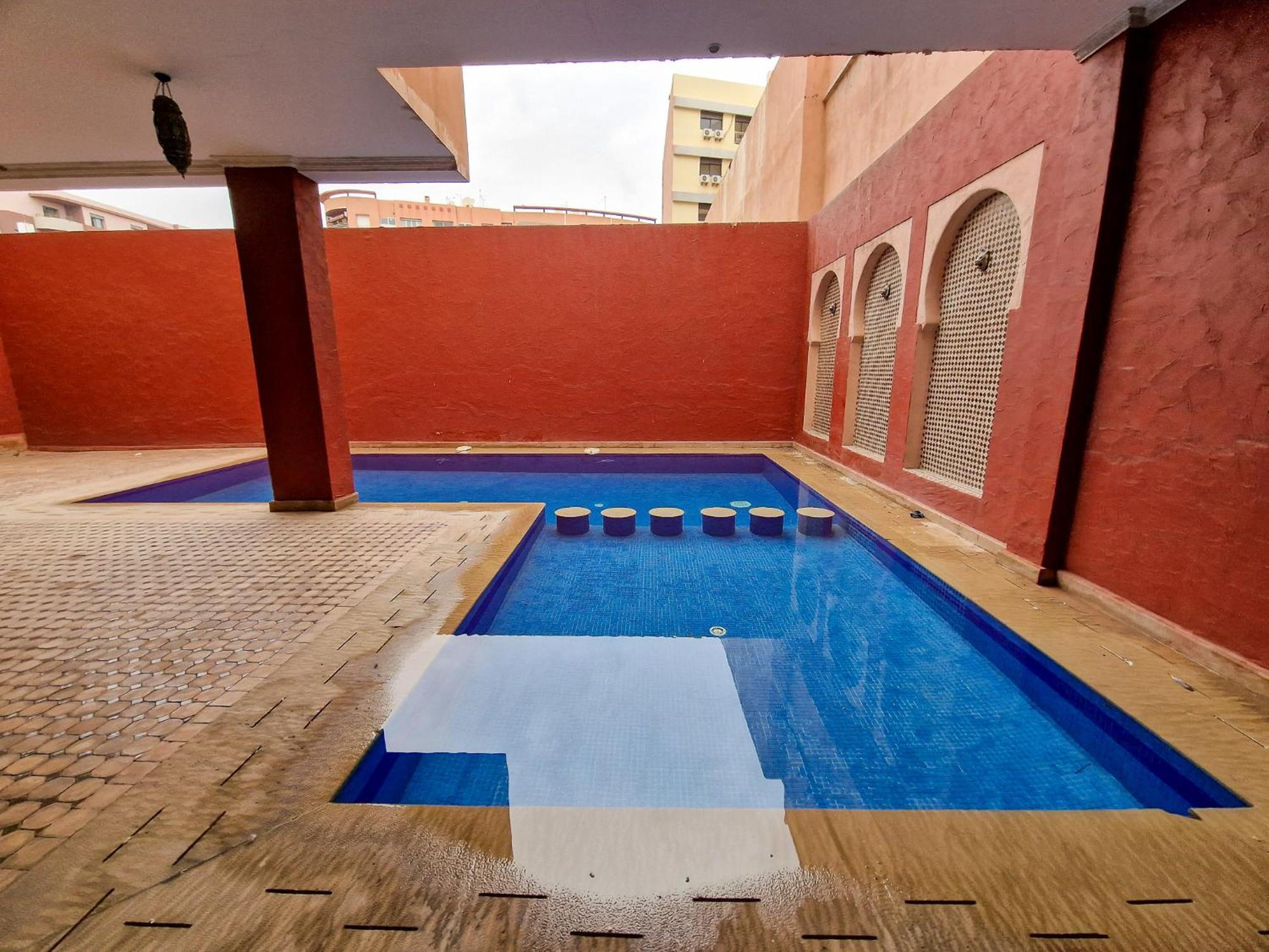 Superbe Appartement Piscine Gueliz Marrakesch Exterior foto